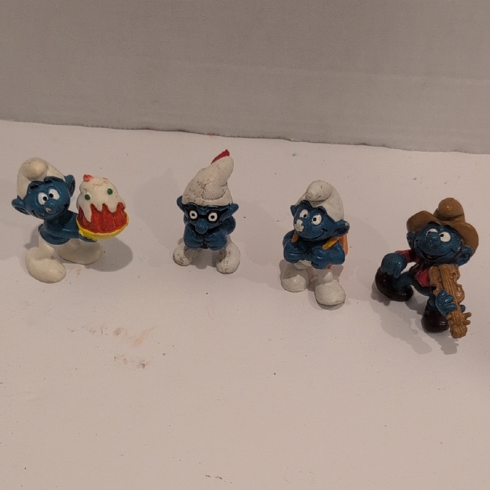 Smurfs Action Figure Set - Blue and White